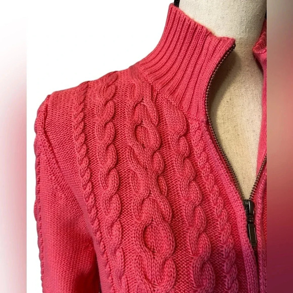 L.L. Bean cable knit sweater - Picture 3 of 6